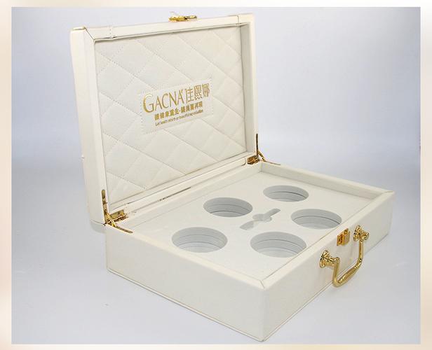 广州厂家定制高端化妆品包装盒 美容院套盒烫金工艺皮质精油皮盒